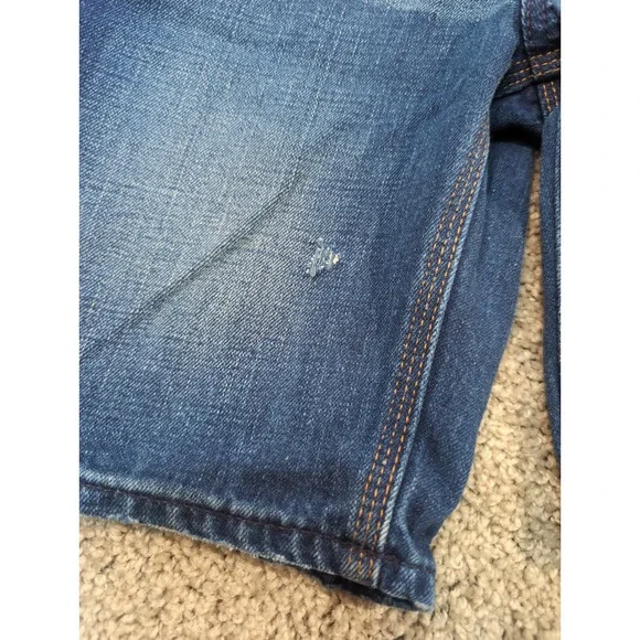 Polo Ralph Lauren Boys Denim Shorts Size 7 Blue Distressed Casual‎ - Picture 2 of 6